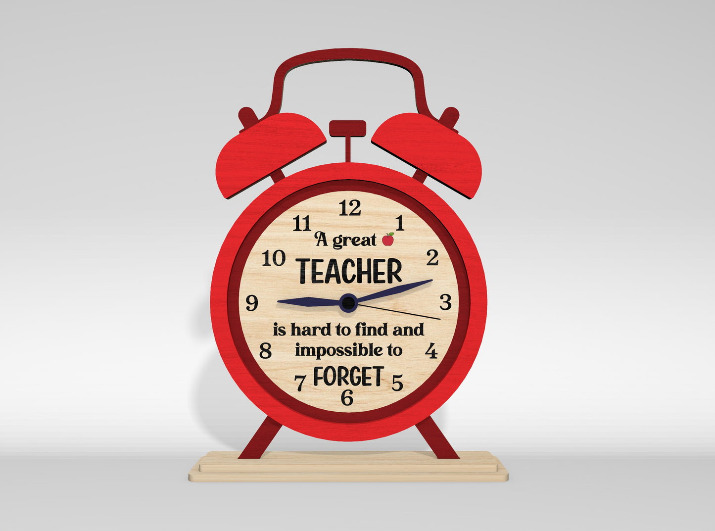 Teacher Appreciation Tabletop Decor SVG Laser Cut File for Glowforge and xTool