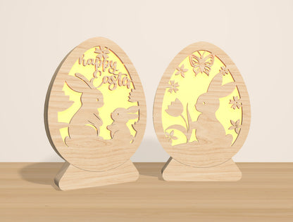 Easter Egg Lantern Light Box SVG Bundle 15 Designs for LightBurn and xTool
