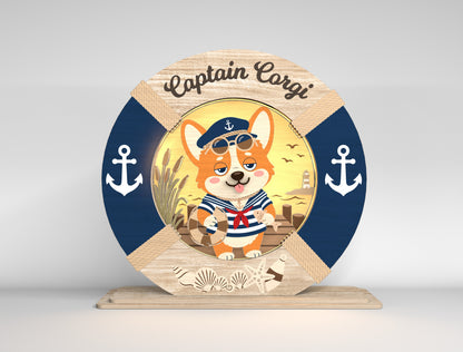 Nautical Animal Lamp SVG Bundle Laser Cut Decorative Light Files