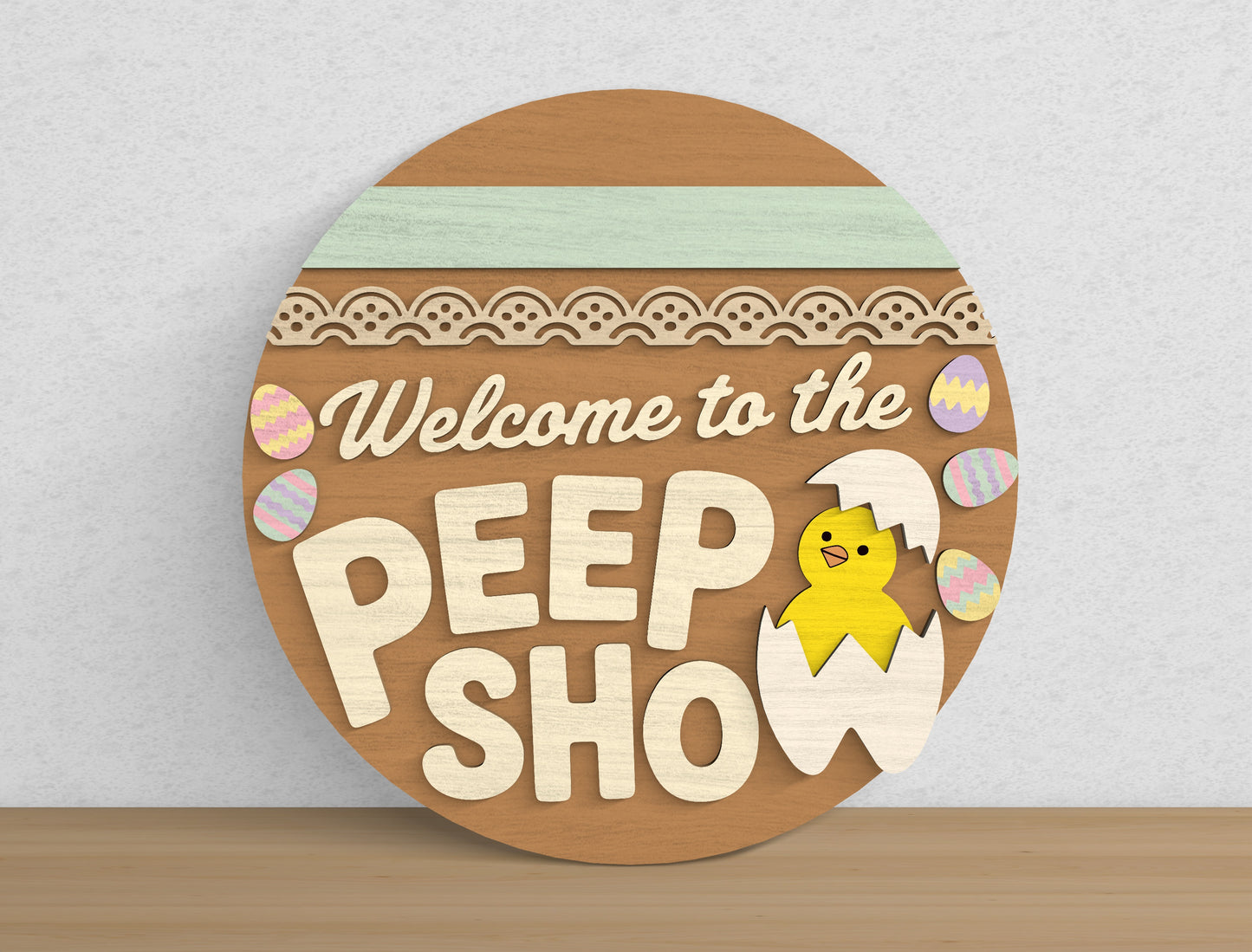 Easter Welcome Sign Bundle SVG 9 Designs Laser Cut for Glowforge and xTool