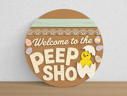 Easter Welcome Sign Bundle SVG 9 Designs Laser Cut for Glowforge and xTool