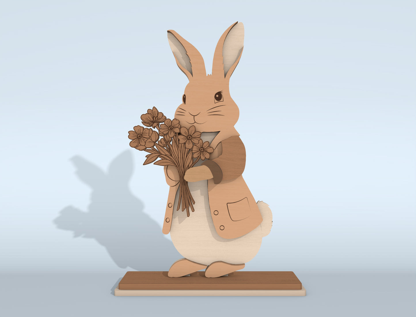 Cute Easter Animal SVG Bundle 9 Designs Tabletop for Glowforge and xTool