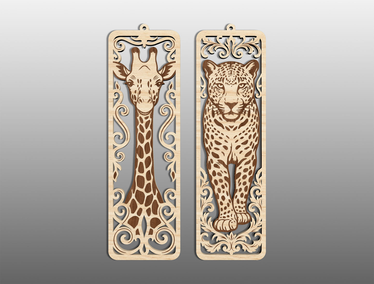 Woodland Animal Bookmark SVG Bundle 26 Designs for LightBurn Glowforge xTool