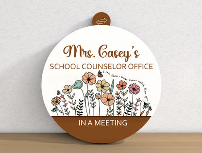 Personalized Teacher Office Door Sign SVG Laser Cut File for xTool and Glowforge