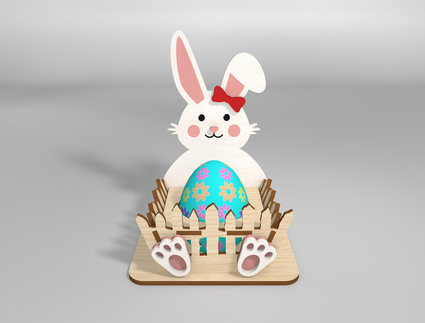 Easter Egg Holder Stand SVG Bunny Chick Lamb 8 Designs for LightBurn and xTool