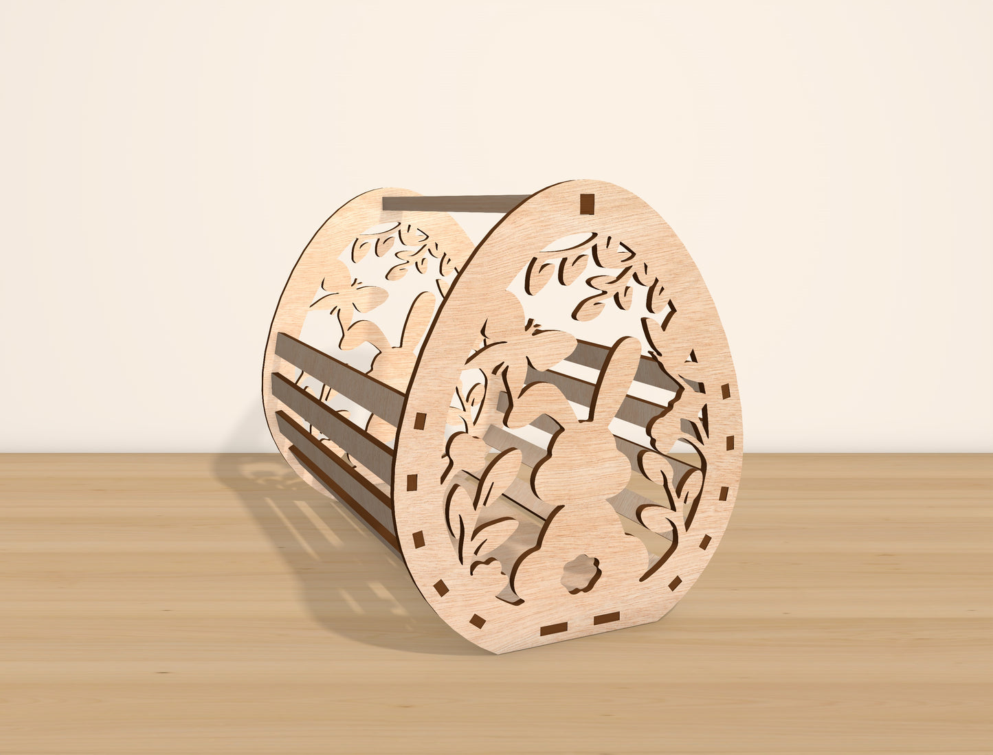 Easter Egg Basket Holder SVG Bundle Wooden Candy for Glowforge and xTool