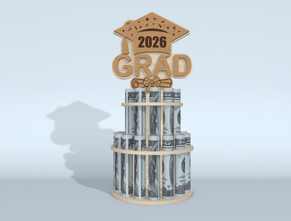 Graduation Money Cake SVG Bundle Laser Cut File for Glowforge and LightBurn