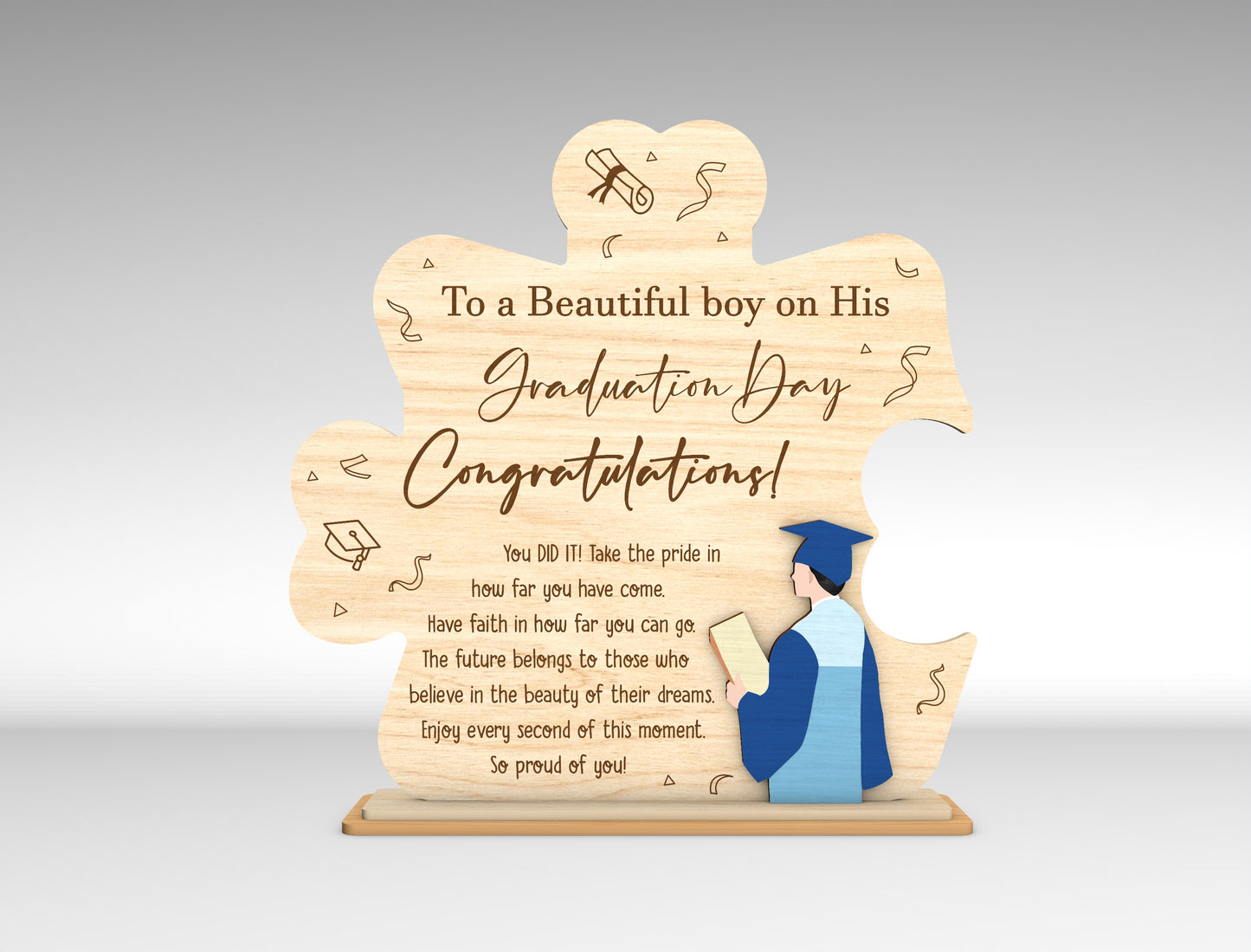 Graduation Quote Sign SVG Laser Cut File for Glowforge and LightBurn