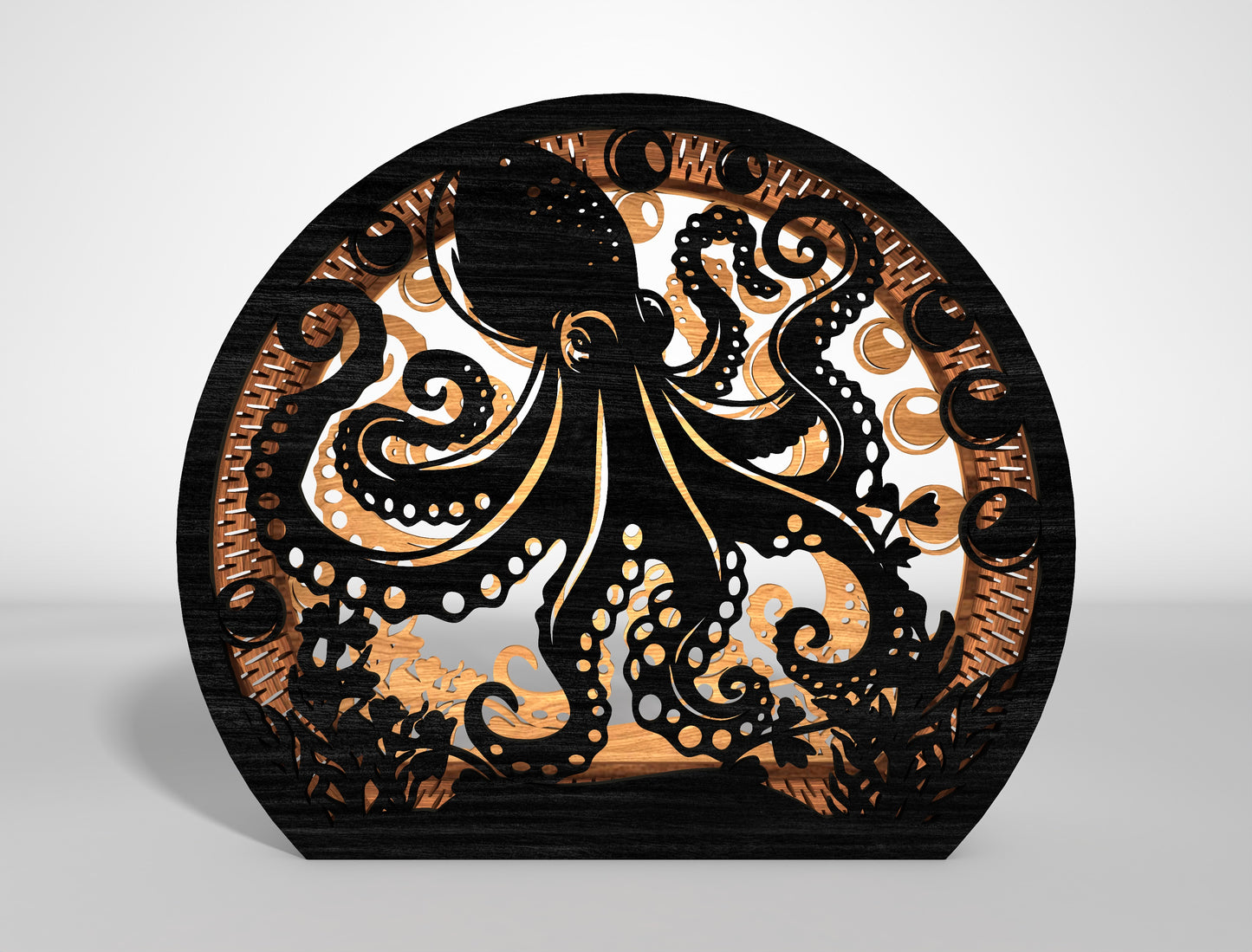 Sea Lantern SVG Bundle with Tropical Ocean Scene Laser Cut Files