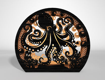 Sea Lantern SVG Bundle with Tropical Ocean Scene Laser Cut Files