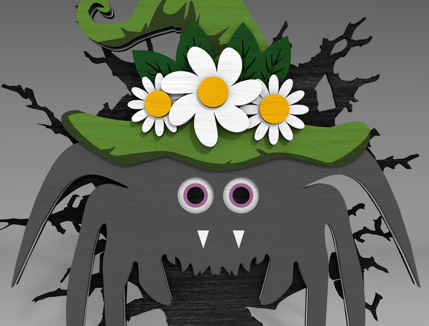 Halloween Spider SVG Bundle Standing Shelf Sitter for LightBurn Glowforge xTool 3 Designs