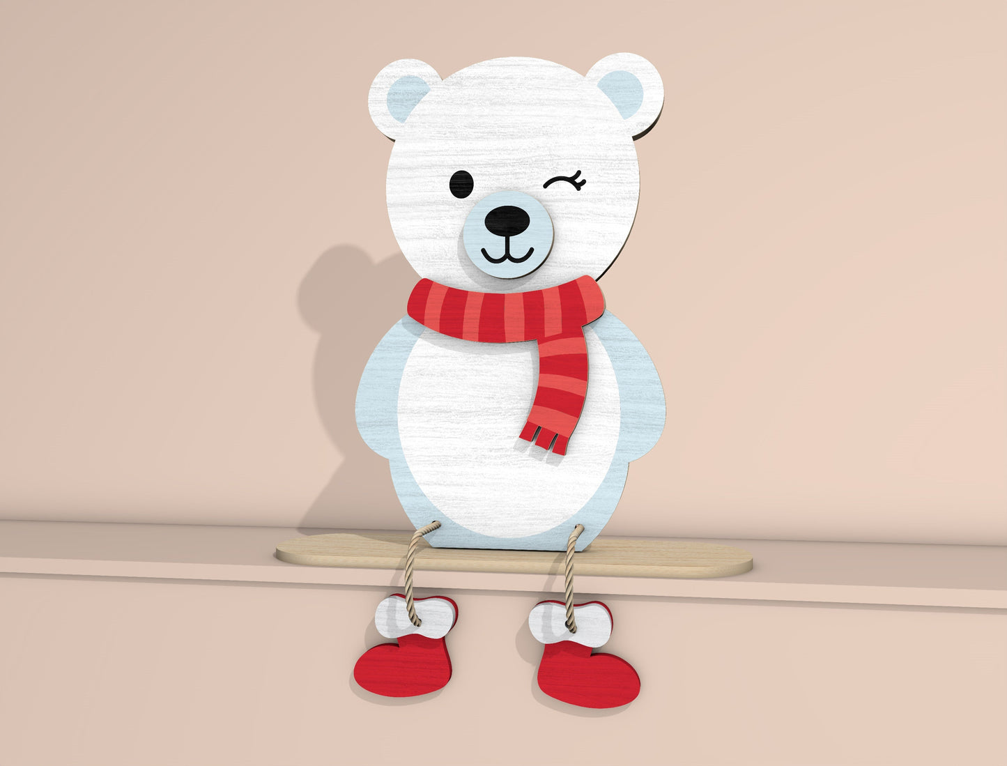 Christmas Character Shelf Sitter Laser Cut File | Ready to Cut | Glowforge, xTool, LightBurn, etc. My Store