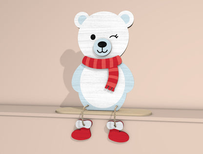 Christmas Character Shelf Sitter Laser Cut File | Ready to Cut | Glowforge, xTool, LightBurn, etc. My Store