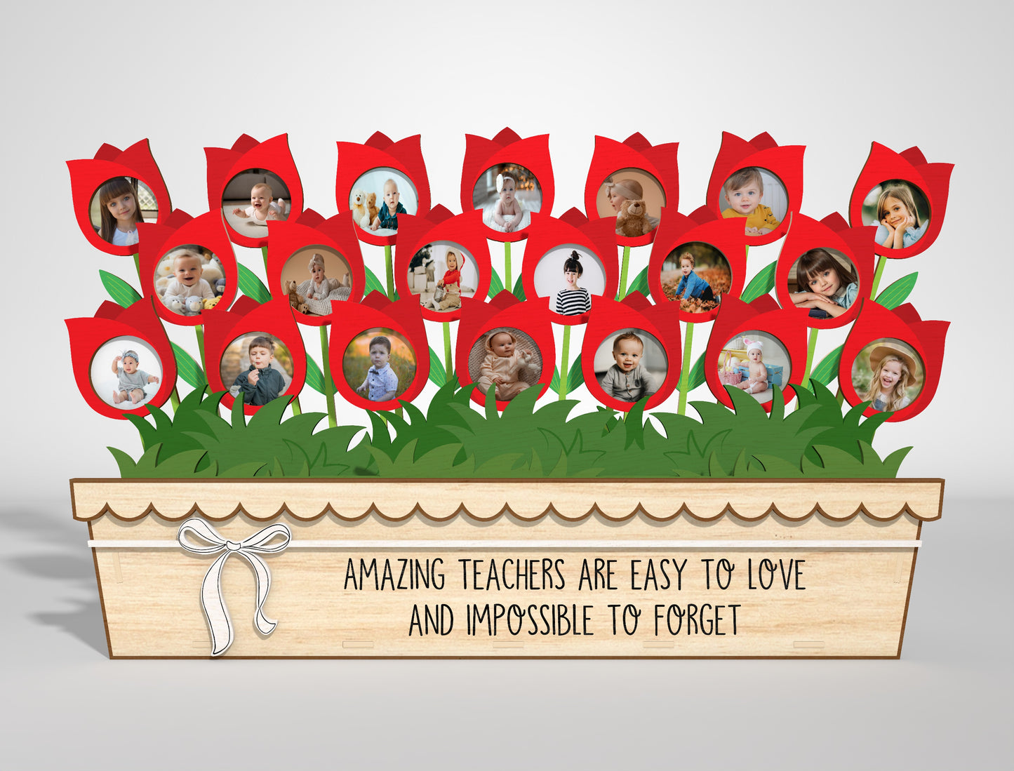 Teacher Flower Photo Frame SVG Bundle Laser Cut File for Glowforge and LightBurn