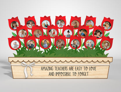 Teacher Flower Photo Frame SVG Bundle Laser Cut File for Glowforge and LightBurn
