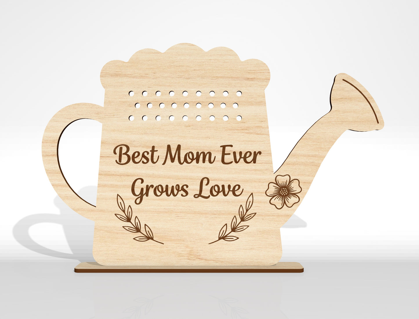 Hand Picked for Mommy Flower Holder SVG Bundle Laser Cut File for LightBurn and xTool
