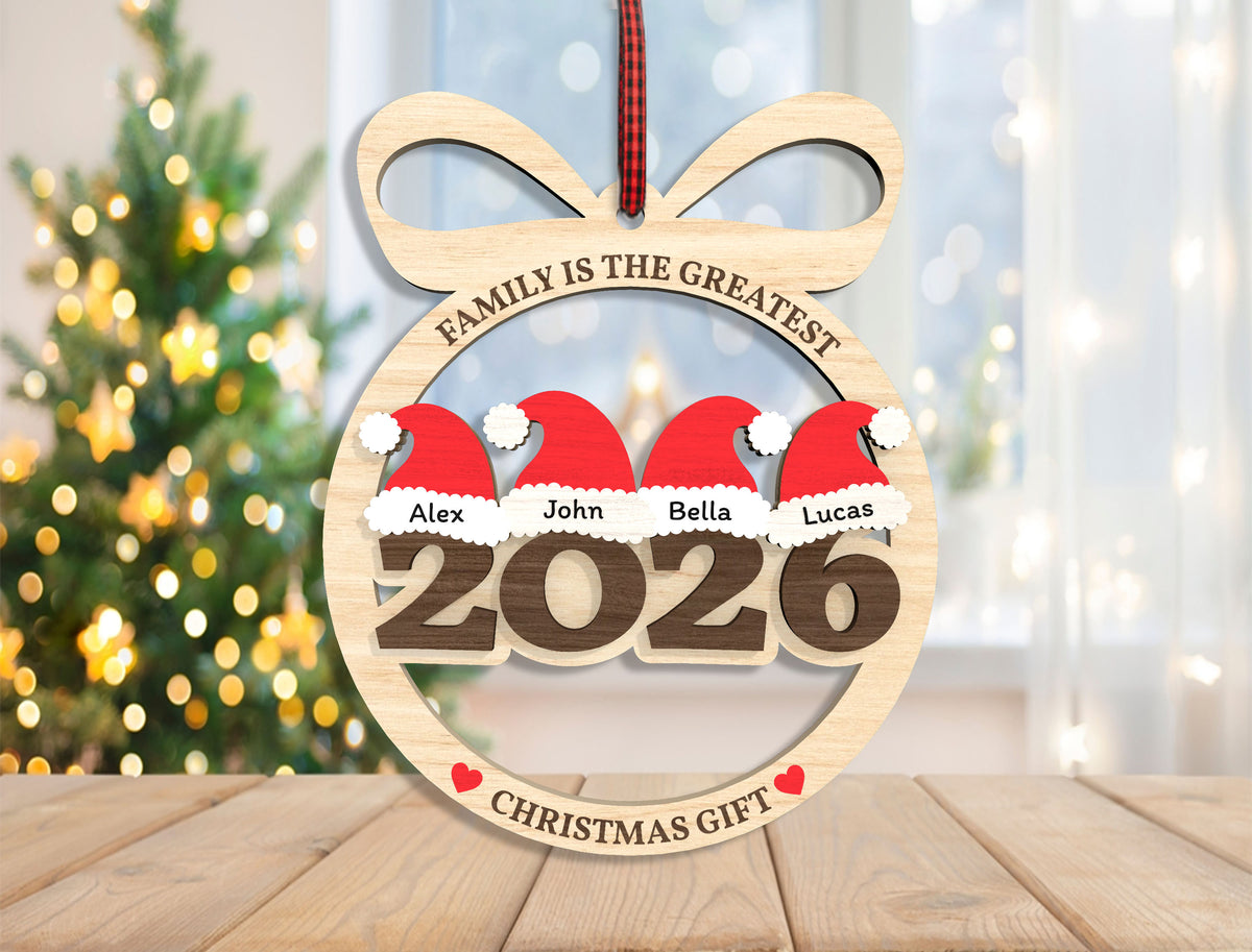 Family Is The Greatest Christmas Gift Ornament SVG Bundle 8