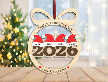 Family Is The Greatest Christmas Gift Ornament SVG Bundle 8