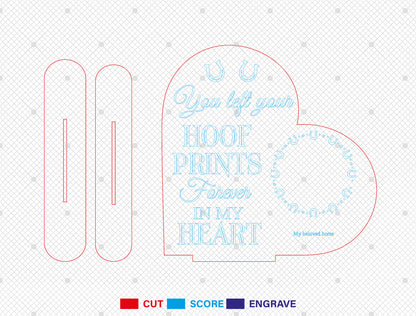 Horse Memorial Photo SVG Bundle Laser Cut File