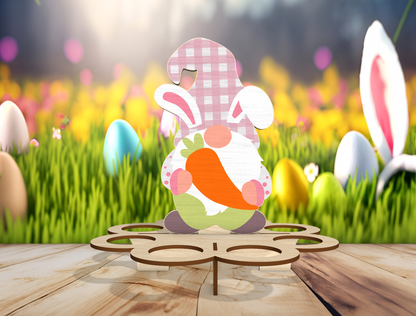 Easter Gnome Egg Holder SVG Spring Egg Display for LightBurn and xTool