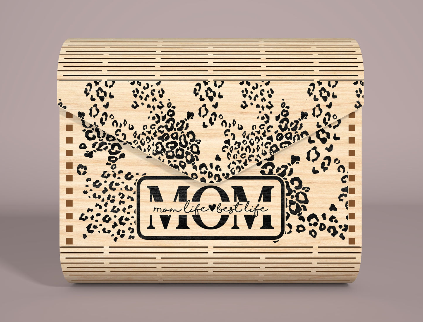 Mom Clutch Bag SVG Personalized Envelope Pouch for Glowforge