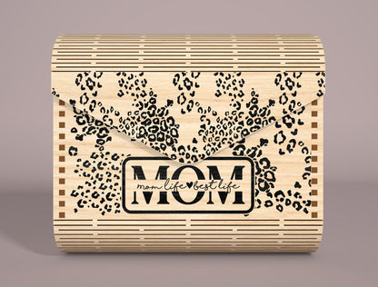 Mom Clutch Bag SVG Personalized Envelope Pouch for Glowforge