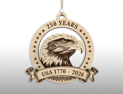 250 Years of America Ornament SVG Bundle for Glowforge