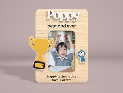 Dad Photo Frame Sign SVG Bundle Laser Cut File for Glowforge and xTool
