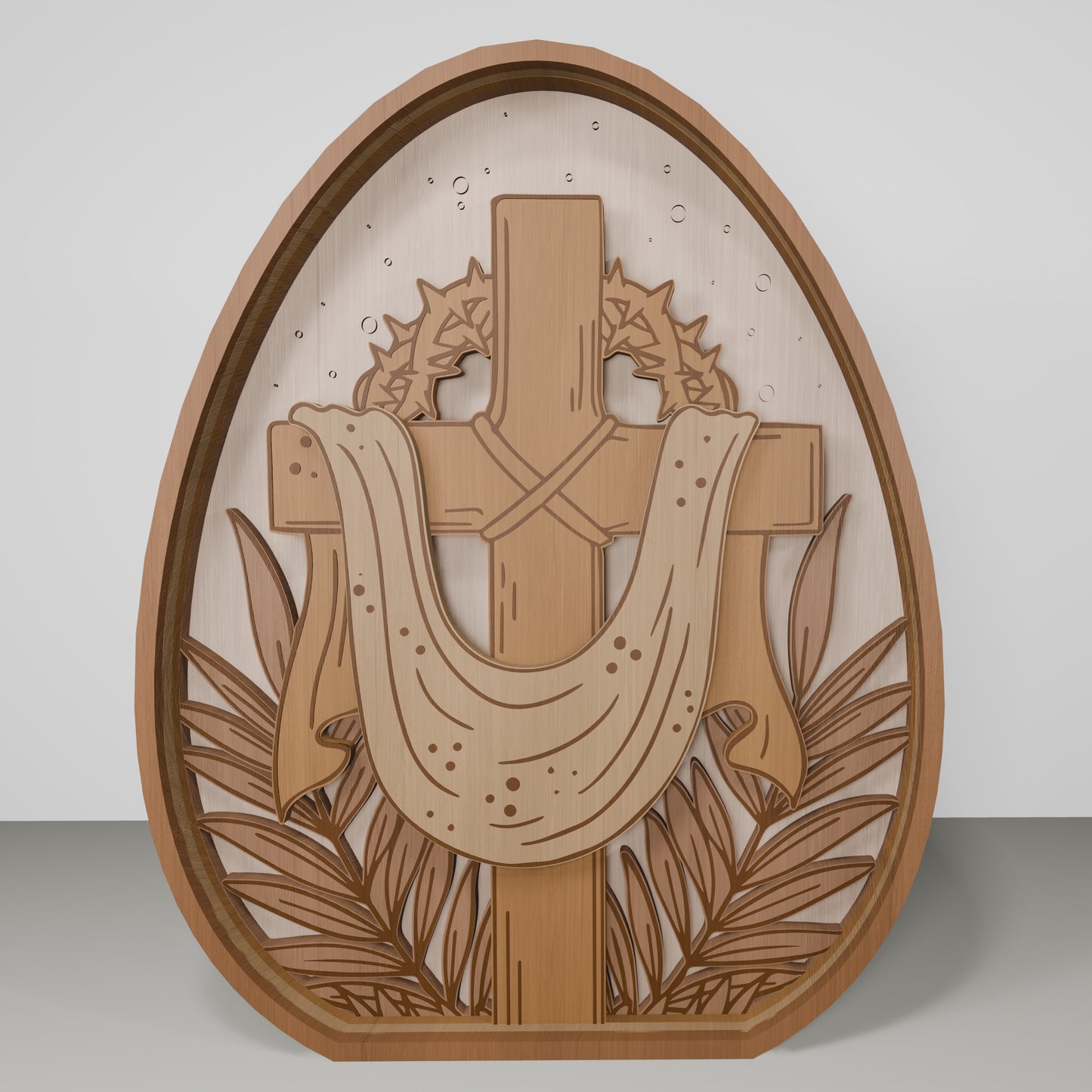 Christian Easter Jesus Cross Tabletop Scene Set SVG for LightBurn and xTool