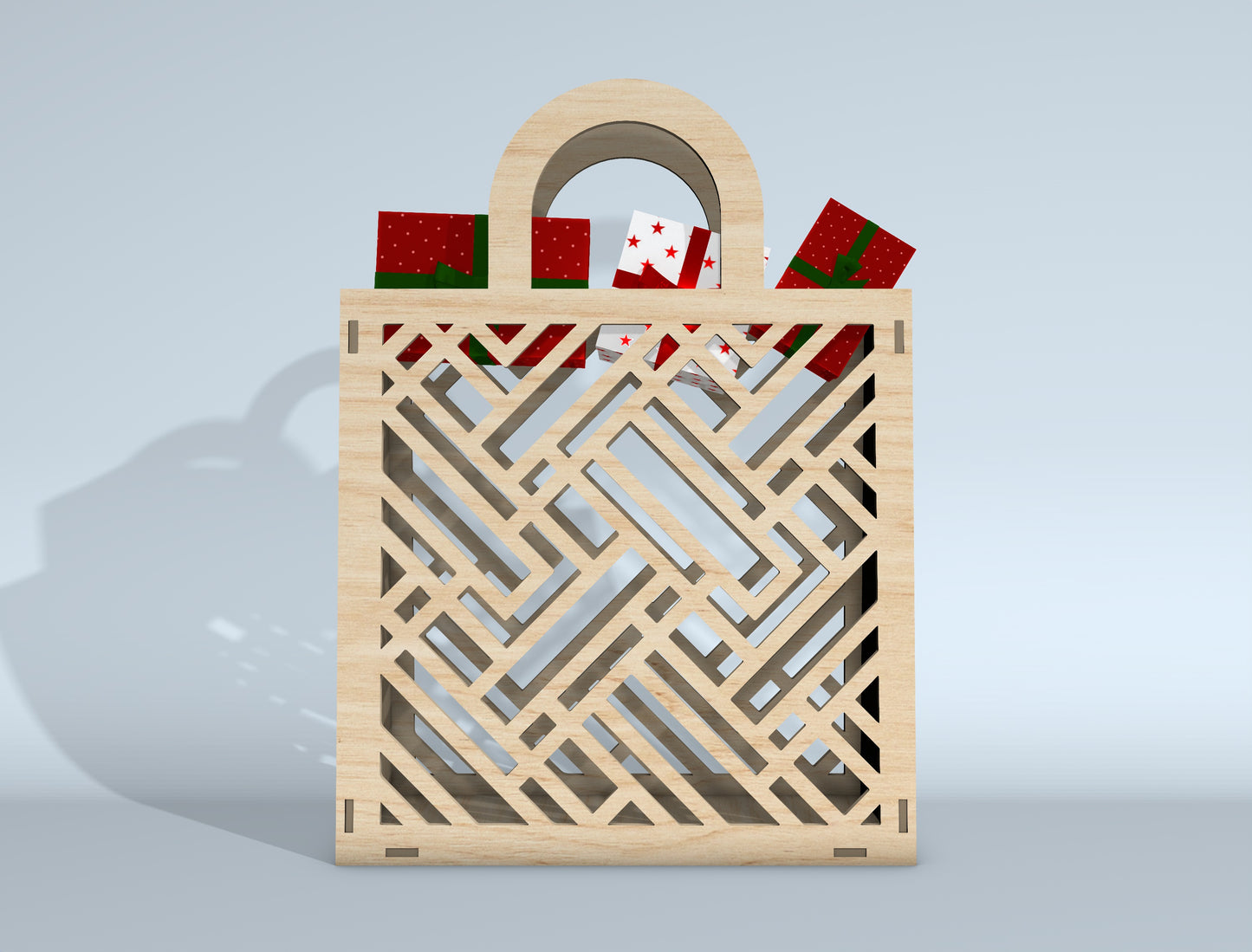 Gift Bag SVG Bundle for Glowforge xTool Laser Cut Gift Box File