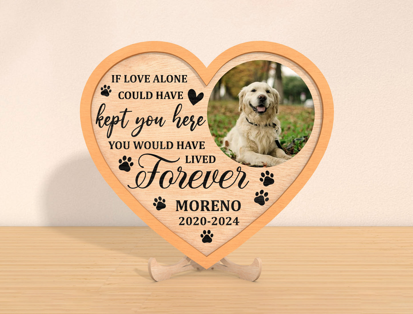 Heart Pet Memorial SVG Bundle Photo Frame for Glowforge and xTool