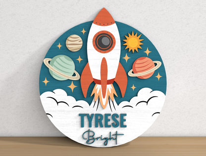 Personalized Nursery Sign SVG Bundle for xTool Glowforge
