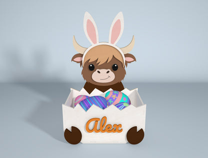 Personalized Easter Tabletop Decor SVG Laser Cut for Glowforge and xTool