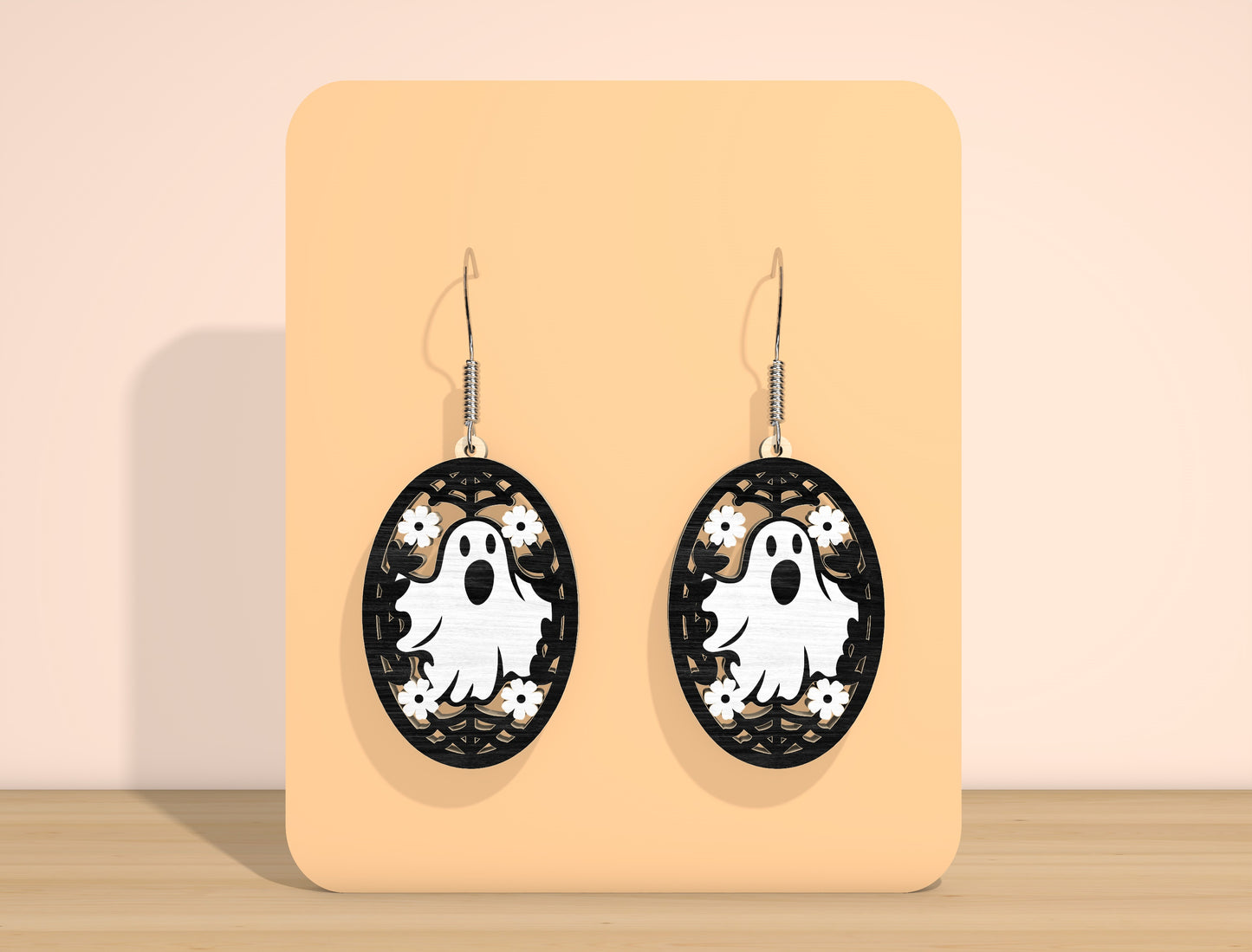 Halloween Ghost Earring SVG Bundle for Glowforge xTool LightBurn