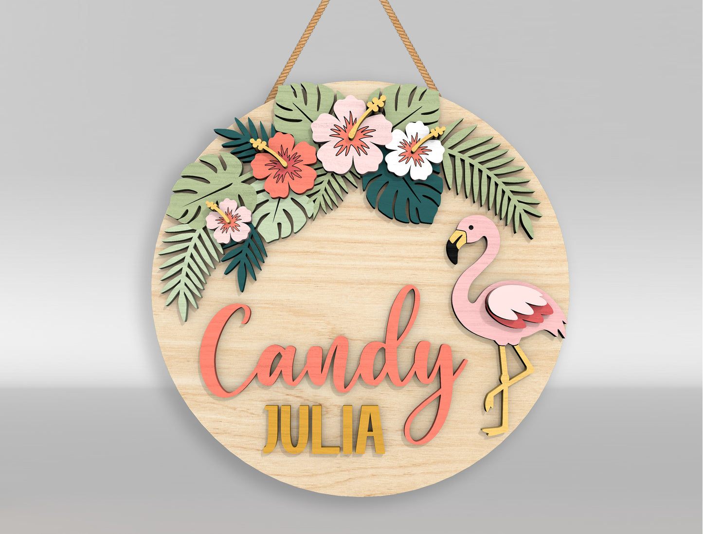 Personalized Nursery Door Sign SVG for Glowforge and xTool