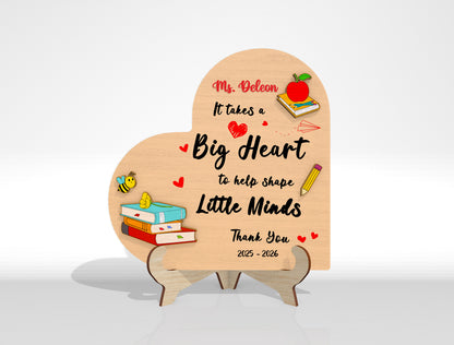Personalized Teacher Appreciation Plaque SVG Bundle Laser Cut File for Glowforge and xTool