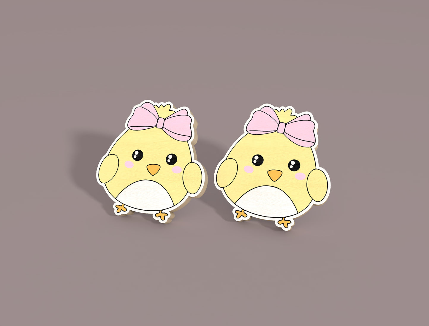 Easter Stud Earrings SVG Bundle Cute Animal Bunny 20 Designs for Glowforge