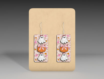 Halloween Rectangle Earrings SVG Bundle 10 Designs for Glowforge xTool