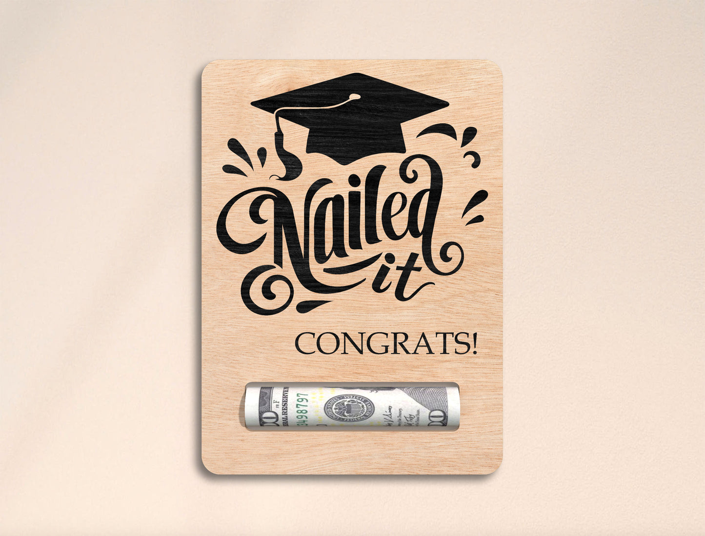 Graduation Money Holder SVG Bundle Laser Cut File for Glowforge Users