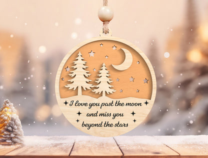 Winter Forest Memorial Ornament SVG Bundle for xTool and Glowforge
