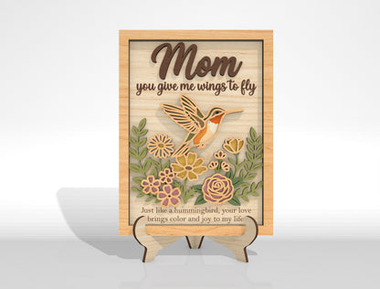 Hummingbird Floral Frame SVG Bundle for Glowforge and LightBurn