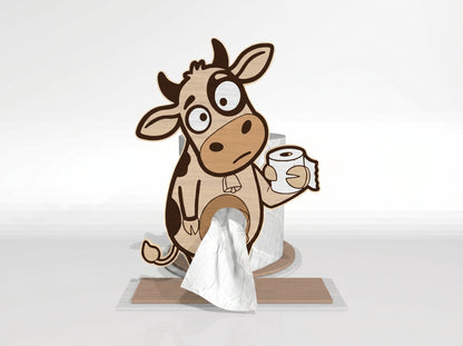 Animal Toilet Paper Holder SVG Bundle for Glowforge and xTool