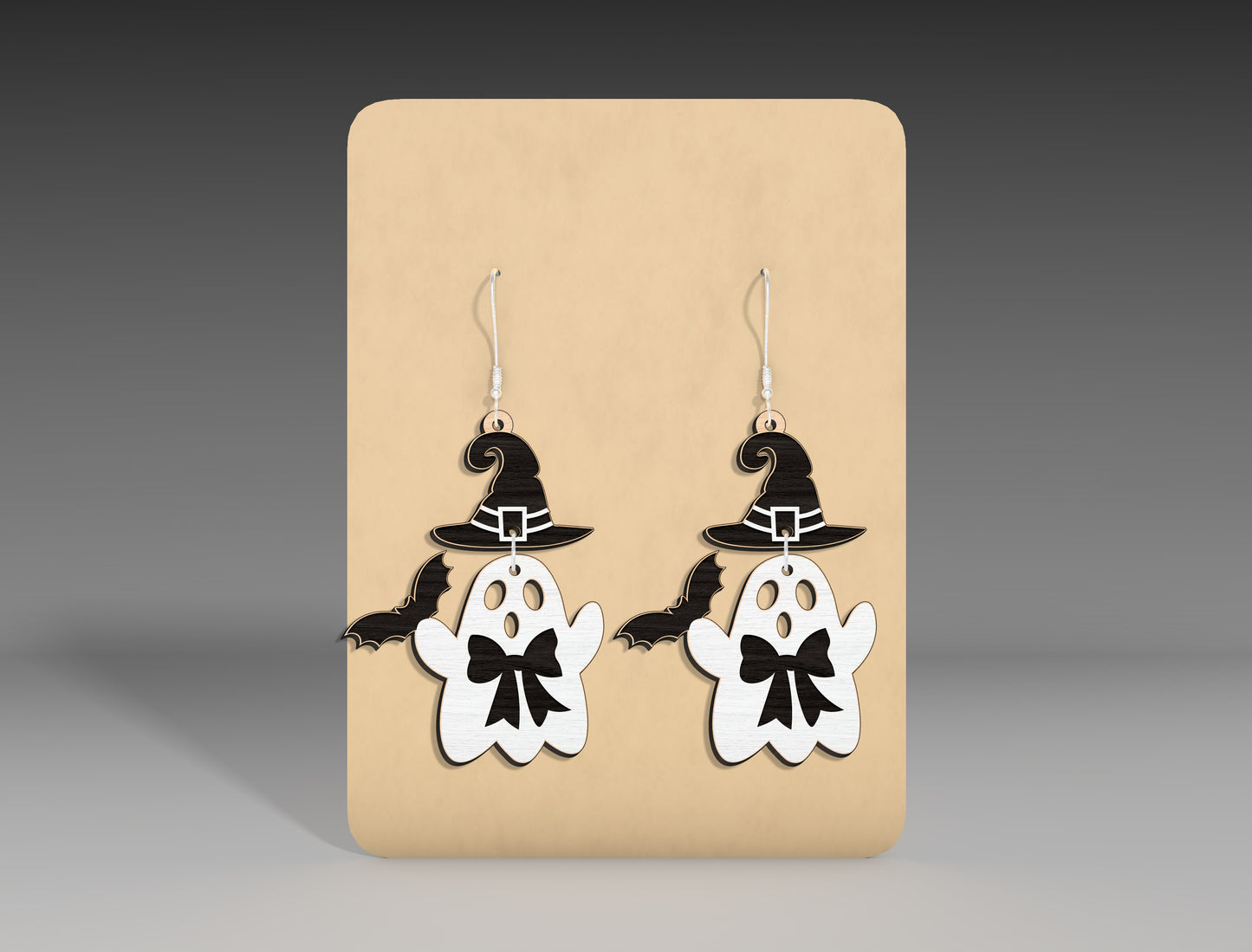 Halloween Ghost Bow Earrings SVG Bundle 11 Designs for xTool Glowforge LightBurn