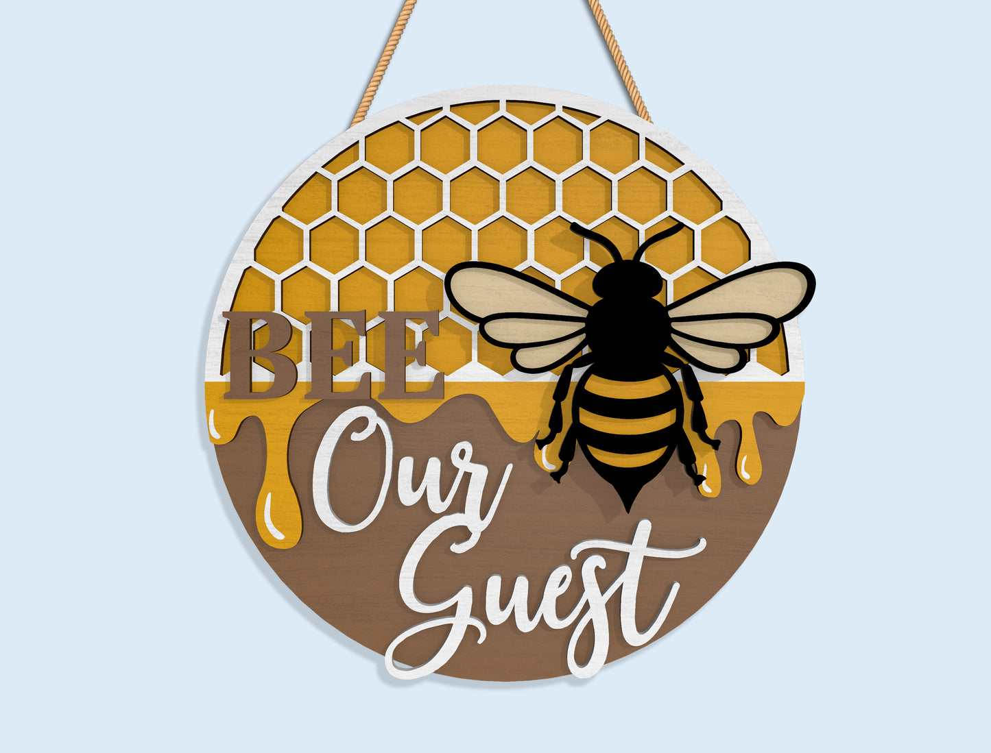 Welcome To Our Hive SVG Laser Cut File Bundle for Glowforge and LightBurn