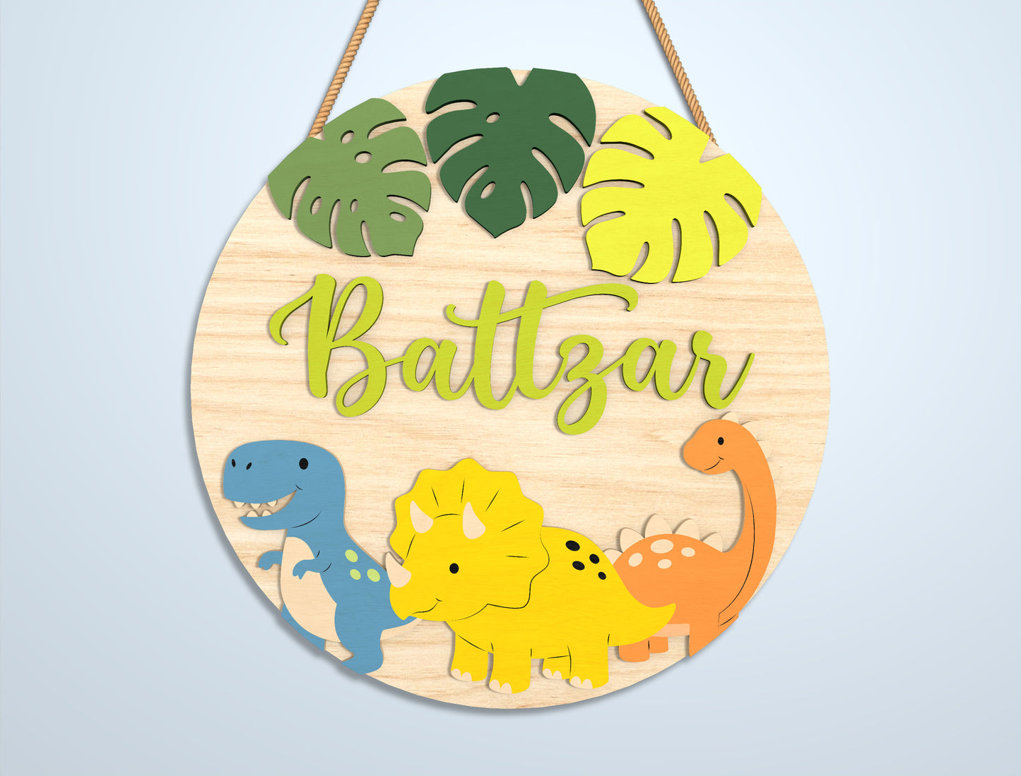 Personalized Safari Baby Name Sign SVG Bundle for Glowforge and xTool