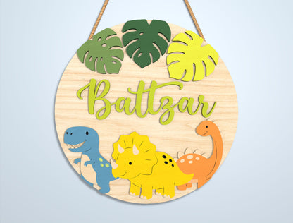 Personalized Safari Baby Name Sign SVG Bundle for Glowforge and xTool