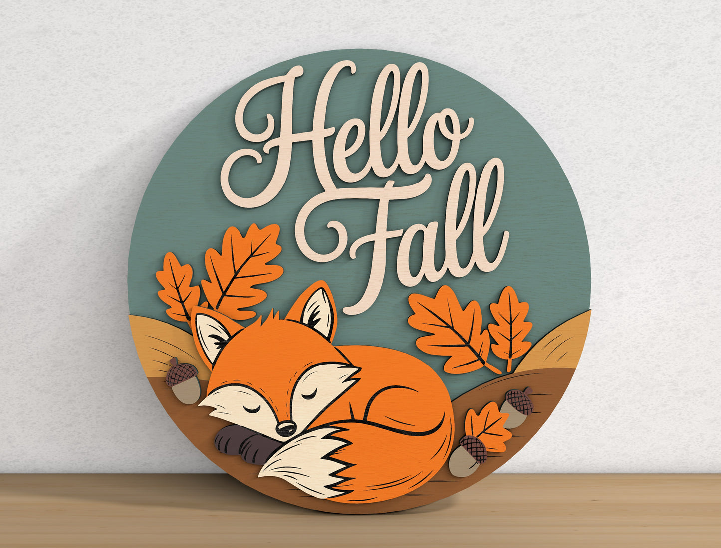 Fall Door Hanger SVG Bundle for Glowforge xTool LightBurn 9 Designs
