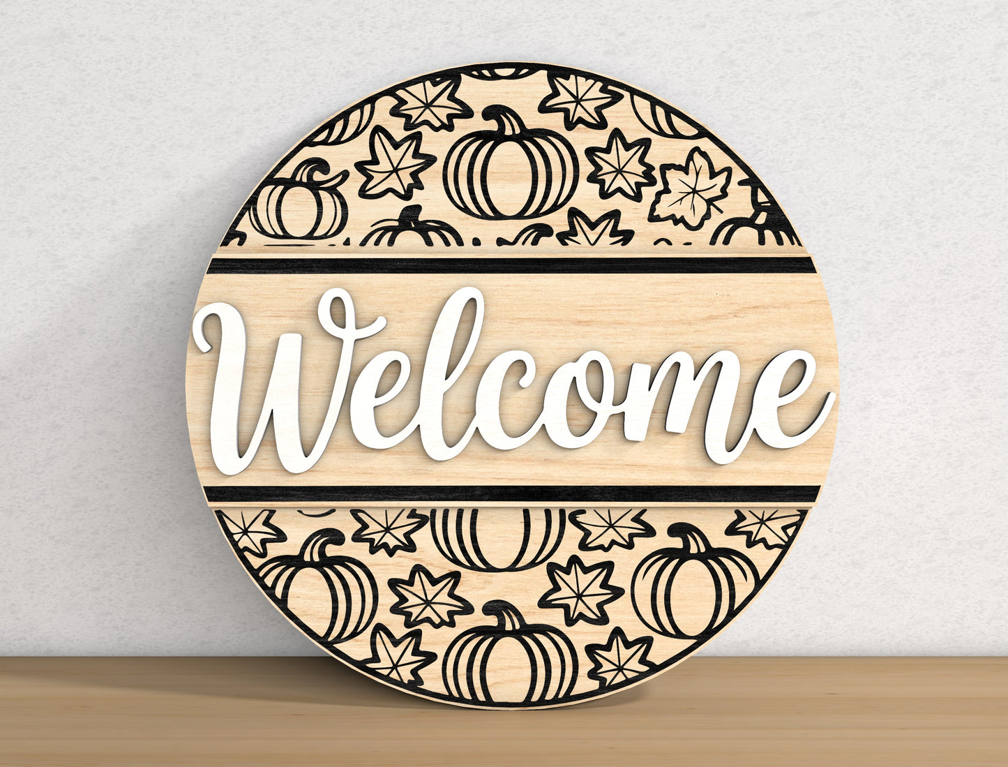 Fall Round Signs SVG Bundle for Glowforge xTool LightBurn | 10 Designs