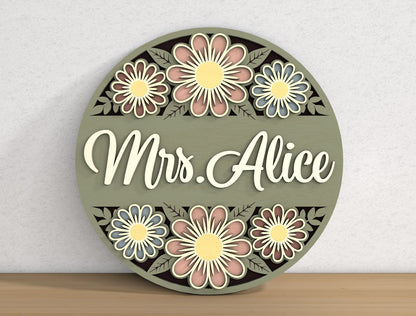 Teacher Door Sign Bundle SVG Classroom Decor for Glowforge Users