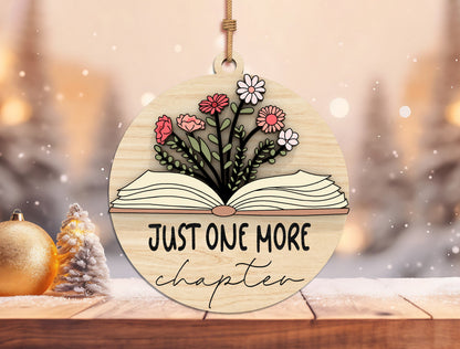 Book Lover Christmas Ornament SVG Bundle 8